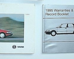1995 Saab 900 Owner's Manual Set