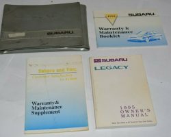 1995 Subaru Legacy Owner's Manual Set