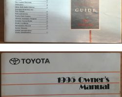 1995 Toyota Celica Owner's Manual Set