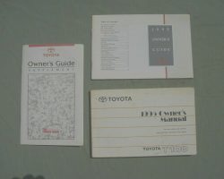 1995 Toyota T100 Owner's Manual Set