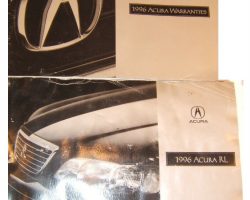 1996 Acura RL Owner's Manual Set