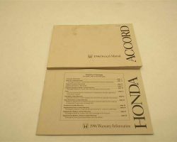 1996 Honda Accord Wagon Owner's Manual Set
