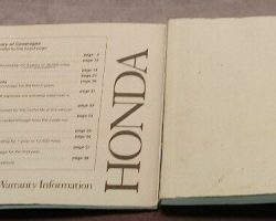 1996 Honda Civic Coupe Owner's Manual Set
