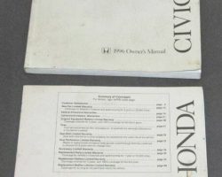 1996 Honda Civic Sedan Owner's Manual Set
