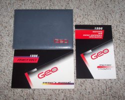1996 Geo Metro Owner's Manual Set