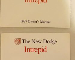 1997 Dodge Intrepid Owner's Manual Set