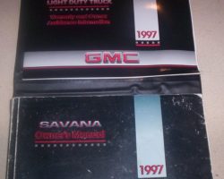1997 GMC Savana Owner's Manual Set