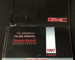 1997 GMC Yukon & Suburban Owner's Manual Set