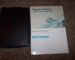 1997 Volkswagen Golf, GTI & Cabrio Owner's Manual Set