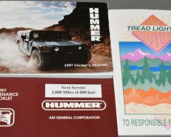 1997 Hummer H1 Owner's Manual Set