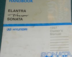 1997 Hyundai Sonata Owner's Manual Set