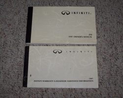 1997 Infiniti J30 Owner's Manual Set