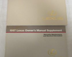 1997 Lexus GS300 Owner's Manual Set