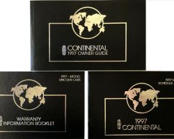 1997 Lincoln Continental Owner's Manual Set