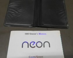 1997 Plymouth Neon Owner's Manual Set