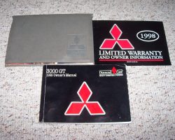 1998 Mitsubishi 3000GT Owner's Manual Set