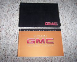 1998 GMC C Series Owner's Manual Set