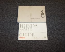 1998 Honda CR-V Owner's Manual Set