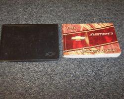 1998 Chevrolet Astro Owner's Manual Set