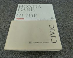 1998 Honda Civic Sedan Owner's Manual Set