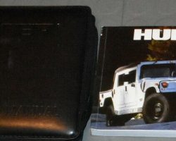 1998 Hummer H1 Owner's Manual Set