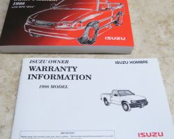1998 Isuzu Hombre Owner's Manual Set