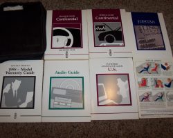 1998 Lincoln Continental Owner's Manual Set