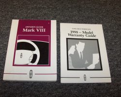 1998 Lincoln Mark VIII Owner's Manual Set