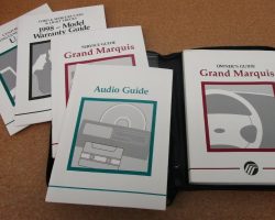 1998 Mercury Grand Marquis Owner's Manual Set