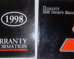 1998 Mitsubishi Diamante Owner's Manual Set