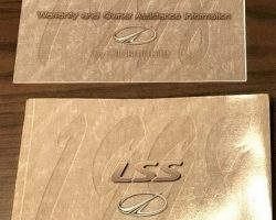 1998 Oldsmobile LSS Owner's Manual Set