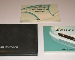 1999 Daewoo Lanos Owner's Manual Set