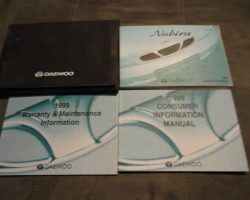 1999 Daewoo Nubira Owner's Manual Set