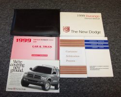 1999 Dodge Durango Owner's Manual Set