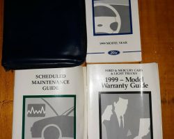 1999 Ford Taurus Owner's Manual Set