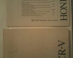 1999 Honda CR-V Owner's Manual Set
