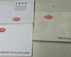 1999 Kia Sportage Owner's Manual Set