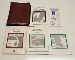 1999 Mercury Cougar Owner's Manual Set