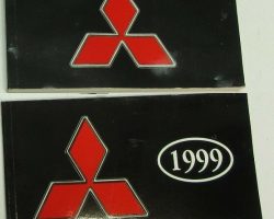 1999 Mitsubishi Diamante Owner's Manual Set