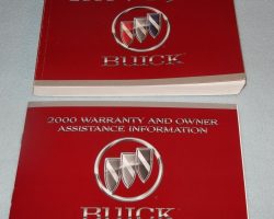 2000 Buick Regal Owner's Manual Set