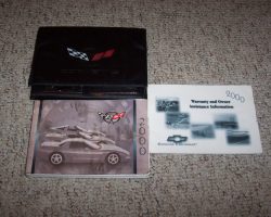 2000 Chevrolet Corvette Owner's Manual Set