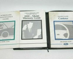 2000 Ford Contour Owner's Manual Set