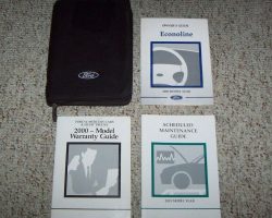 2000 Ford Econoline E-150, E-250, E-350 & E-450 Owner's Manual Set