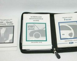 2000 Ford Focus Owner's Manual Set
