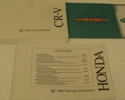 2000 Honda CR-V Owner's Manual Set