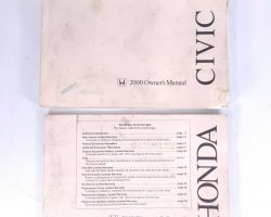 2000 Honda Civic Coupe Owner's Manual Set