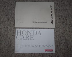 2000 Honda S2000 Owner's Manual Set