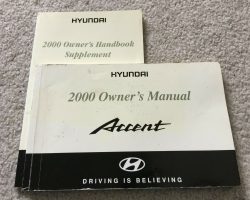 2000 Hyundai Accent Owner's Manual Set