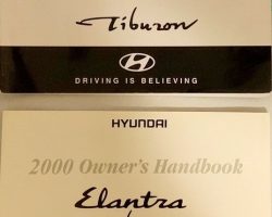 2000 Hyundai Tiburon Owner's Manual Set