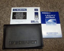 2000 Subaru Legacy & Outback Owner's Manual Set